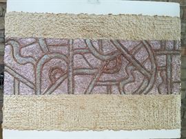 Numbered and signed Mixed Media on handmade paper  16/ 300 by Joy Broe