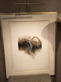 "Hot Tamale" by Dan Valentine, signed  original beautifully framed with lighting (paper measures  22 x 30 "  - frame is larger) 