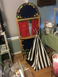 Puppet theater, Pottery Barn Teen Pet Tee- Pee