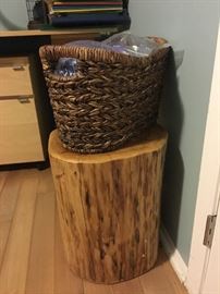 Made in Argentina tree stump stool