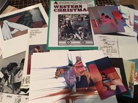 Miscellaneous ephemera from the studio of Amado Pena, jr.