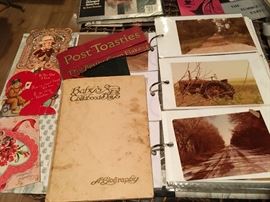 Scrapbooks and vintage emphemera