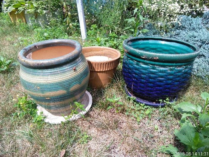 A sample of some of the gorgeous pottery planters