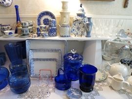 Nice Set Of Platters, Cut To Clear Biscuit Jar, Teapots And More!