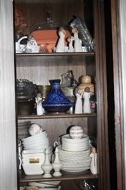 Loads of Decorative Serving Pieces and Figurines