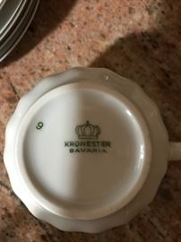 VINTAGE KRONESTER CHINA FROM BAVARIA