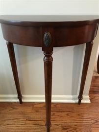 BOMBAY HALF MOON CONSOLE TABLE. GREAT FOR HALL WAY OR FOYER