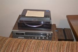 Vintage Turntable and Home Stereo