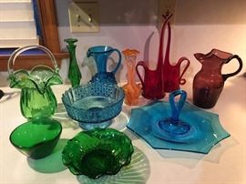 vingage colored glass