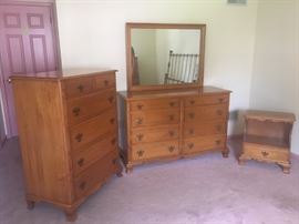 solid maple bedroom set
