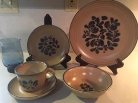 Pfaltzgraff Folk Art dinnerware sets, never used.