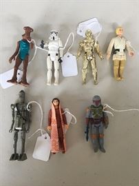 Original Star Wars action figures.