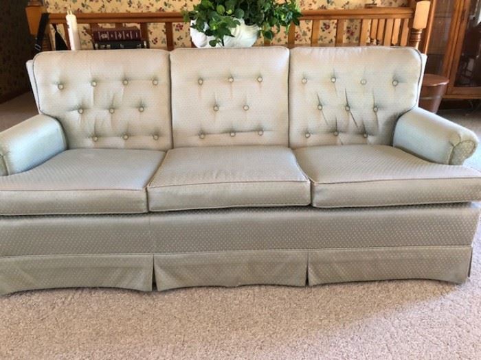 Ethan Allen Olive green couch