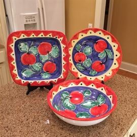 Oversized Italian serving dishes 