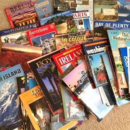 Travel magazines and books 
