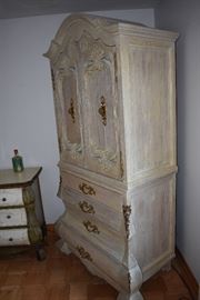 Two  Section French Country style Armoire