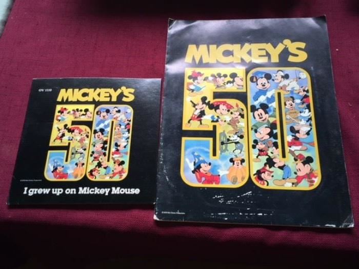 50 Years of Mickey Mouse Records and Book.