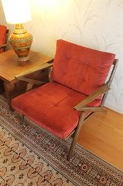 Vintage Danish Modern Selig Z chair, made in Denmark
