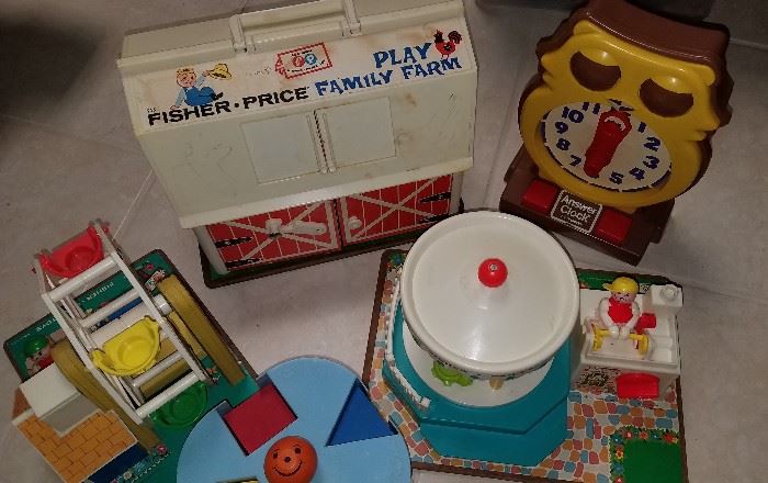 Great collection of 1970-90's toys!! Fisher Price, Playschool