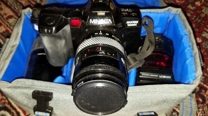 Minolta 35mm camera set