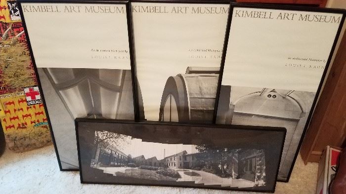 Louis Kahn Kimbell Art Museum framed posters