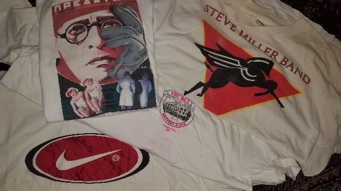 Men's dress and casual clothes, plus 1980's t-shirts. 1989 Steve Miller Summer Tour Concert Tee