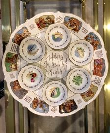 Vintage Royal Cauldon Passover Seder Plate with Dishes