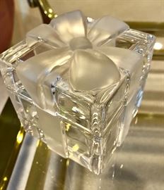 Tiffany crystal trinket box