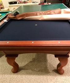 Gorgeous pool table, custom made With a ping pong table top.