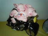 BIKER PIGS/HOGS COOKIE JAR