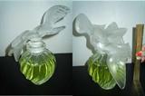 LALIQUE L'AIR DE TEMPS STORE DISPLAY PERFUME BOTTLE 12" TALL