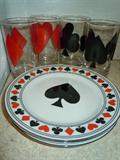 8-PC PLAYING CARD LUNCHEON SET