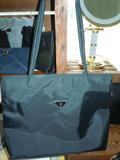 PRADA BLACK NYLON TOTE