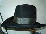 BLACK STETSON 4X BEAVER HAT, SZ 6-7/8