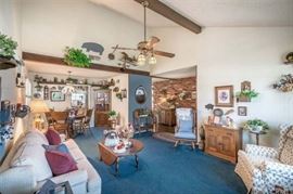 Note: sofa and dining table pictured are sold but other things in the room are still available.