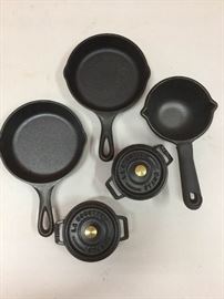 Cast Iron FivePiece Set, La Cocotte Staub, Lodge