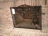 Cast Iron Fireplace Screen
