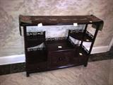 Rosewood Netsuke Curio Stand