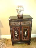 36" Ching Black Lacquered Cabinet