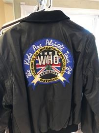 AUTHENTIC WHO CONCERT LEATHER JACKET
