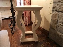 Cream color side table
