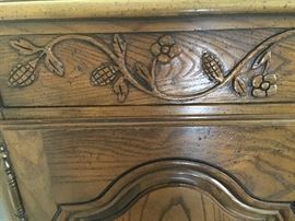 Design that runs along the Baker Furniture buffet