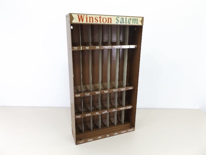 Vintage Metal Winston Salem Cigarette Display
