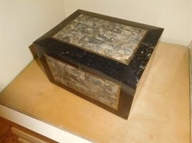 Marble inlaid box