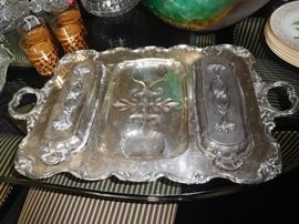 Large platter with covered sides