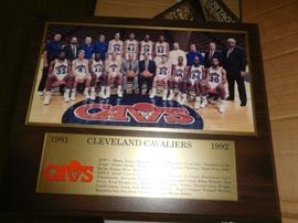 One of several Cav's team photo plaques