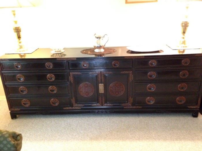 Asian Chinese style sideboard buffet credenza--BUY IT NOW--$2000