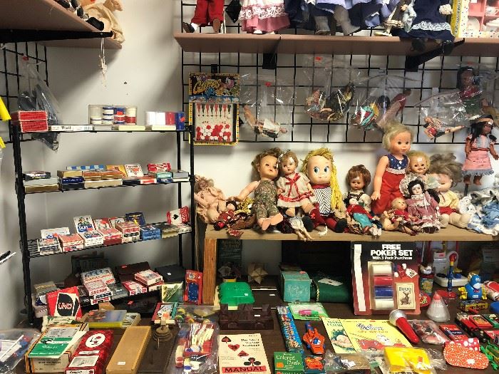 vintage toys and games and dolls
