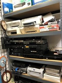 printers, VHS, DVD players