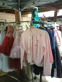 Vintage sweaters,  intake undergarments, slips, petticoats, nightgowns,housecoats